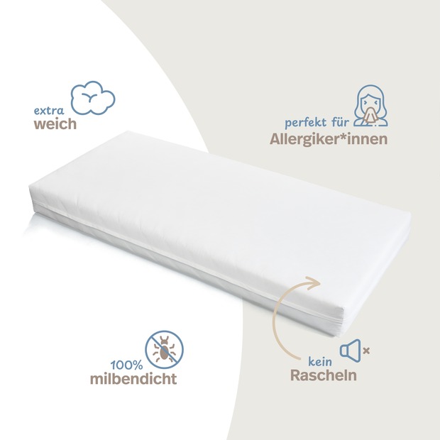 Allergiker Matratzenbezug ALLERGENA aus Evolon - Anti Milben Encasing