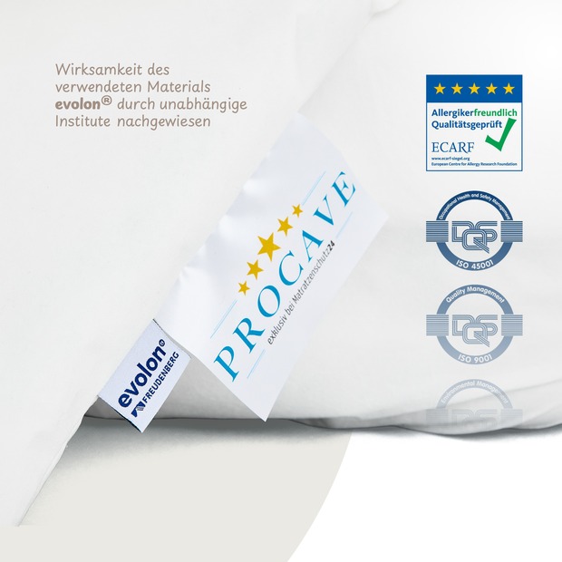 Allergiker Matratzenbezug ALLERGENA aus Evolon - Anti Milben Encasing