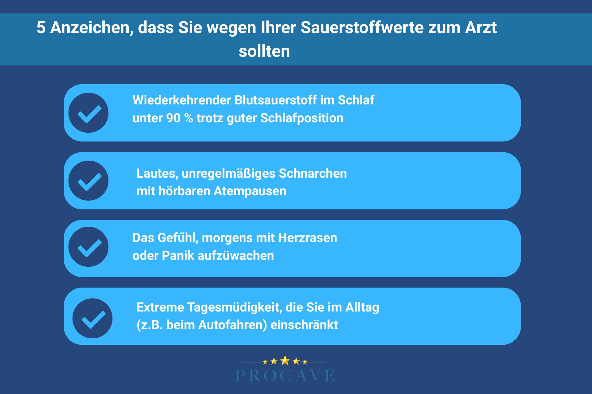 Warnzeichen f&uuml;r niedrige Sauerstoffs&auml;ttigung im Schlaf, bei denen ein Arztbesuch ratsam ist
