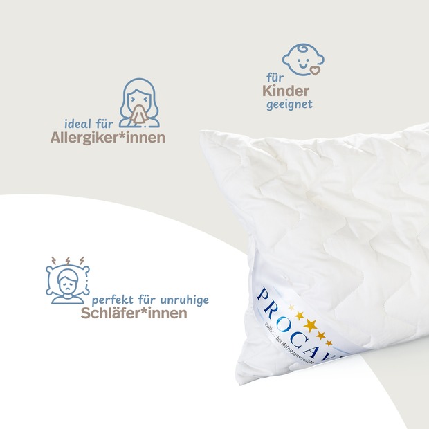 Hirsekissen mit waschbarem Bezug aus Baumwolle