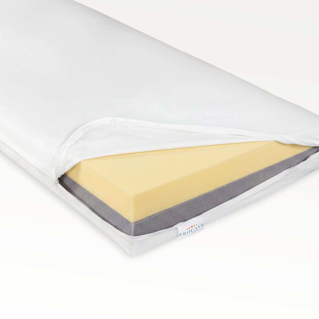 Premium Pflegematratze Antidekubitus-System mit wasserdichtem Bezug weiß