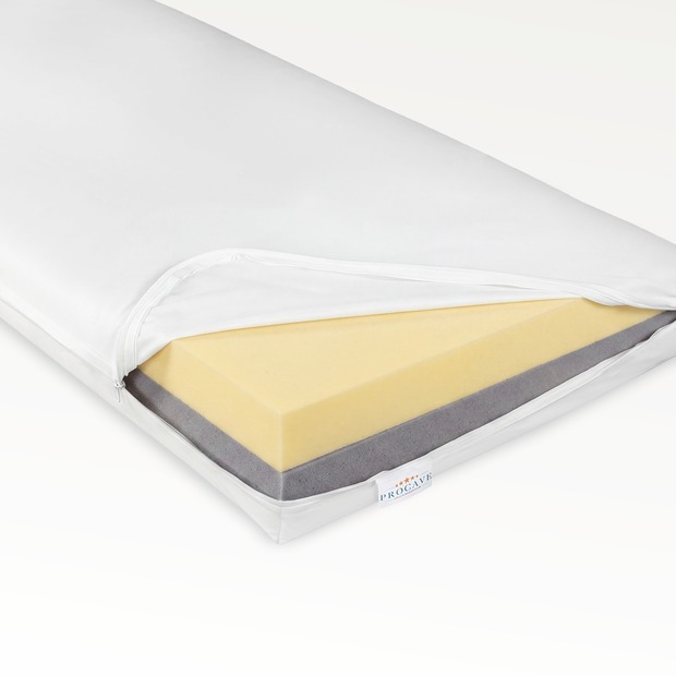 Premium Pflegematratze Antidekubitus-System mit wasserdichtem Bezug weiß