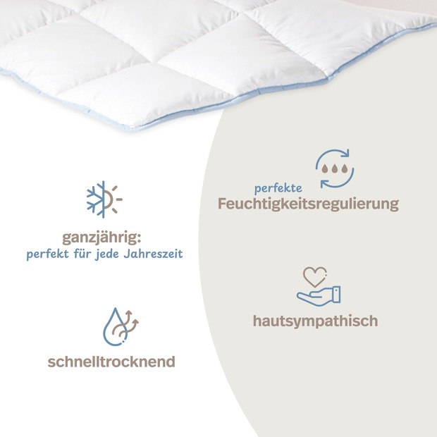 TopCool kochfeste Qualitäts-Ganzjahresdecke