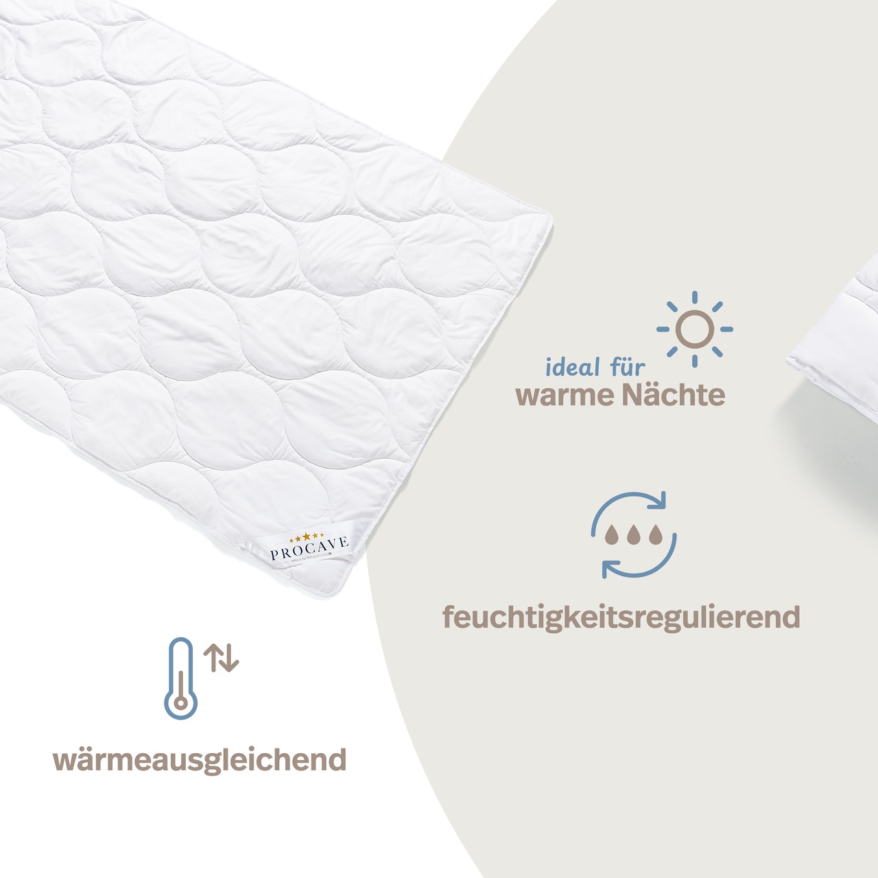 Baumwolle Qualitäts-Bettdecke - Sommer