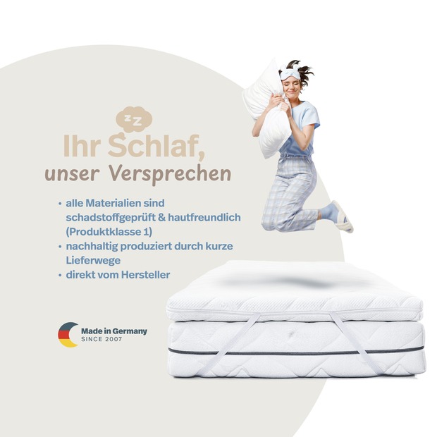 AloeVera Matratzenbezug unversteppt