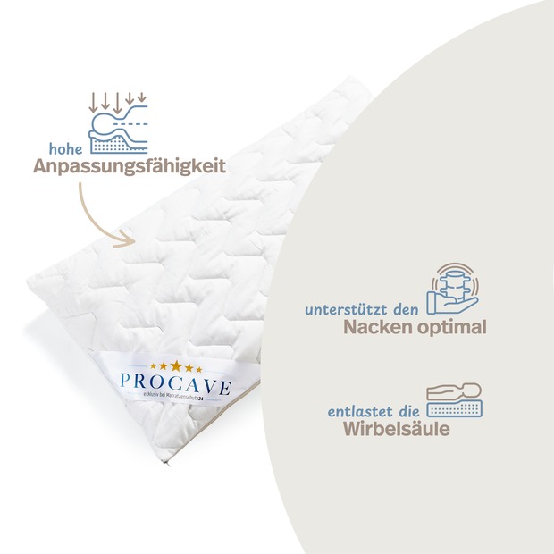 Hirsekissen mit waschbarem Bezug aus Baumwolle