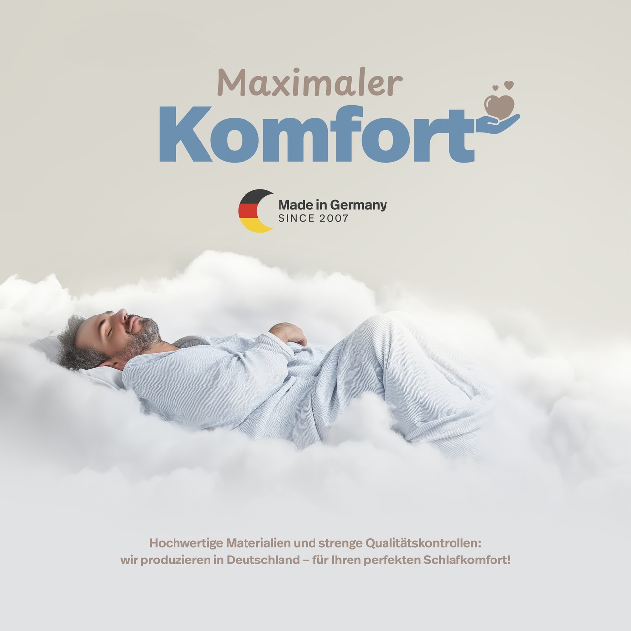 Allergiker Spannbettlaken ALLERGENA aus Evolon - Anti Milben Encasing
