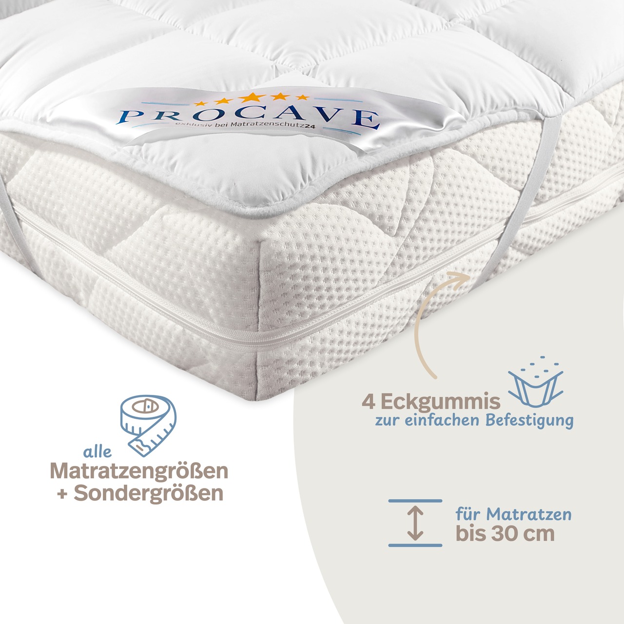 Matratzenschoner MICRO COMFORT mit 4 Eckgummis
