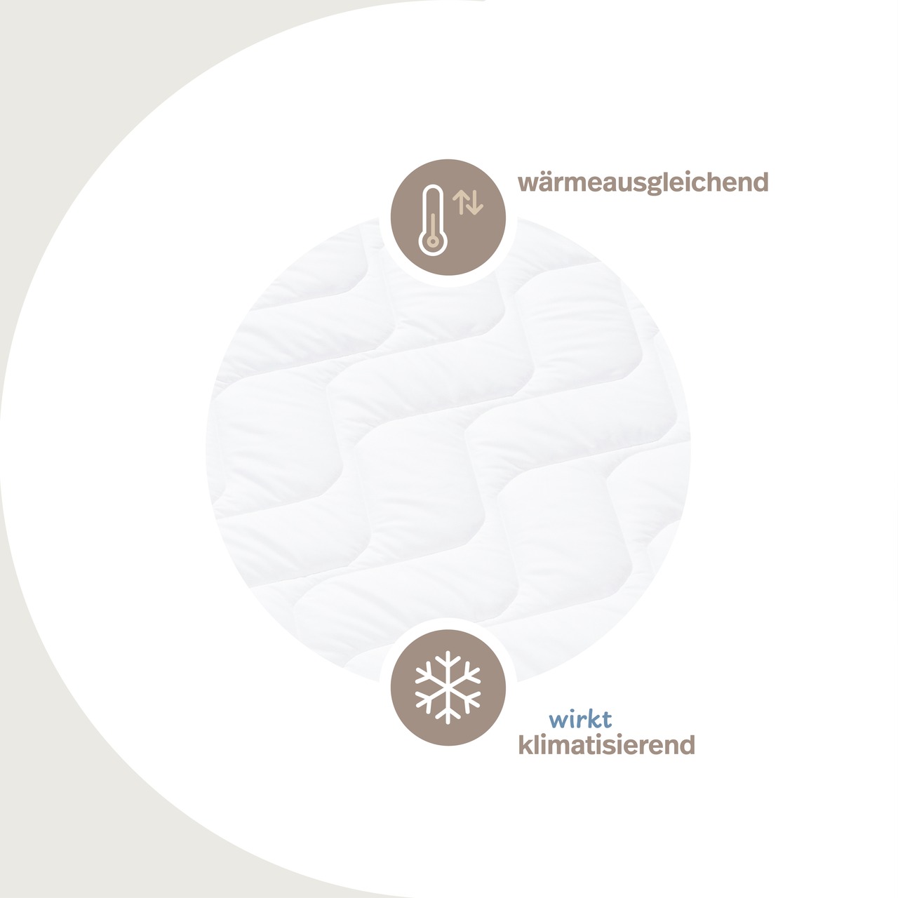 leichtes Unterbett TopCool mit 4 Eckgummis