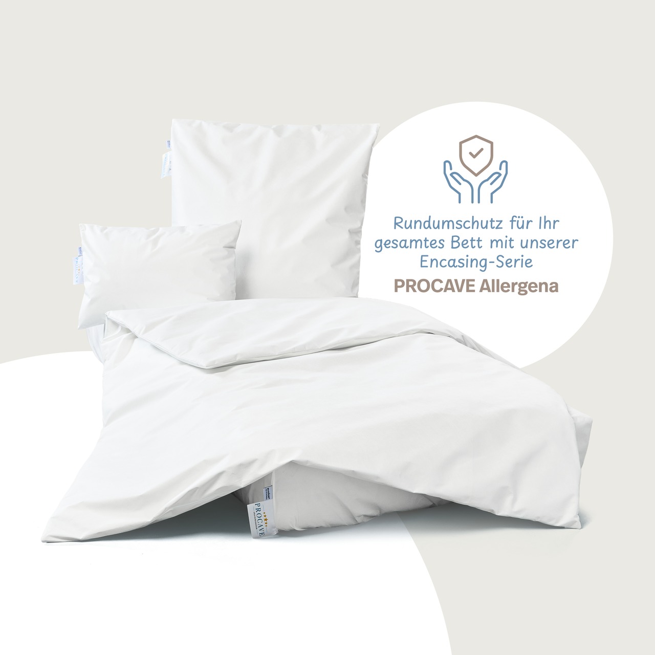 Allergiker Bettdeckenbezug ALLERGENA aus Evolon - Anti Milben Encasing