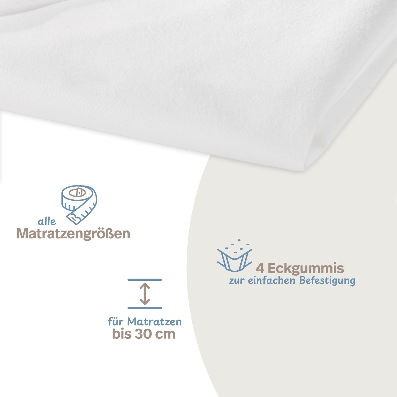 wasserundurchlässige Matratzen-Auflage 2-lagig