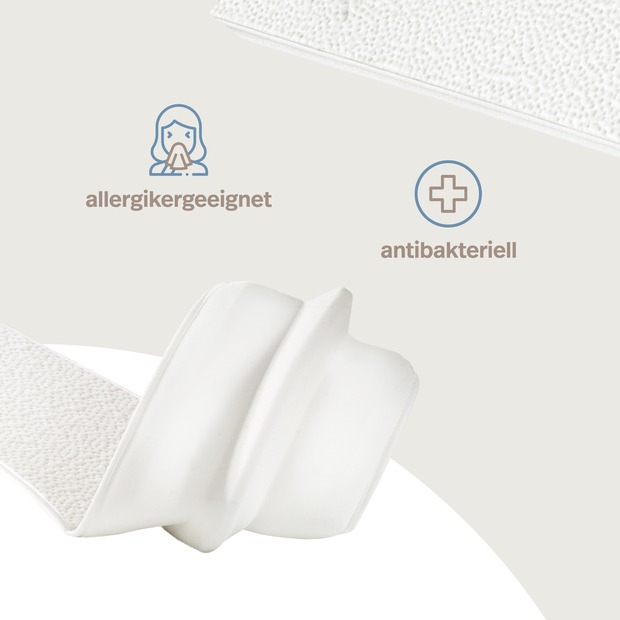 Matratzenkeil mit AloeVera-Bezug